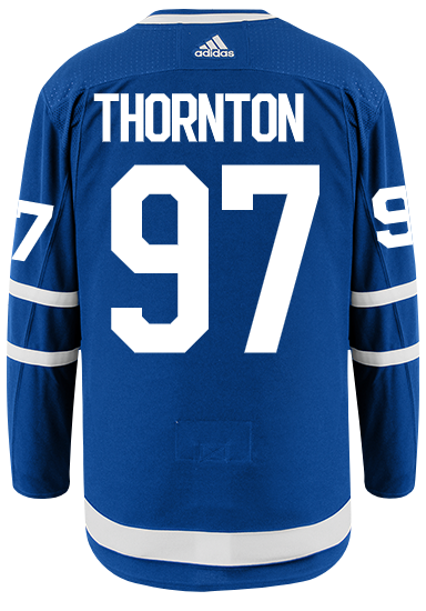 Men's Toronto Maple Leafs Joe Thornton  adidas Blue Authentic Player Hockey Jersey