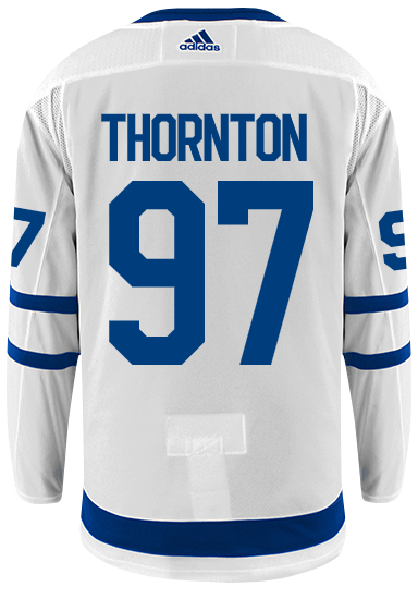 Men's Toronto Maple Leafs Joe Thornton adidas White Authentic Player Hockey Jersey