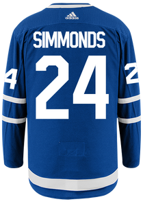 Men's Toronto Maple Leafs Wayne Simmonds adidas Blue Authentic Player Hockey Jersey
