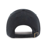 Men's Seattle Kraken 47 Brand NHL Hockey Black Clean Up Adjustable Buckle Cap Hat
