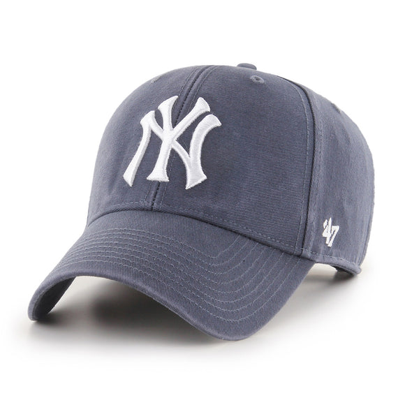 New York Yankees Buckle Adjustable Strap MVP Legend Grey Adjustable One Size Hat Cap 47 Brand