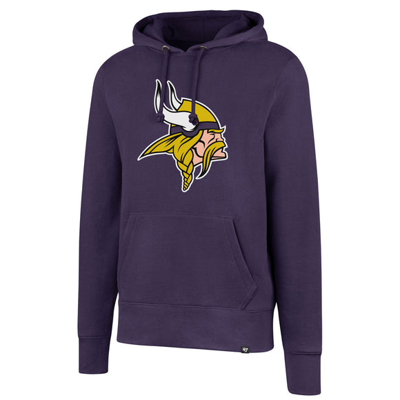 Men's Minnesota Vikings NFL Football Imprint Headline Team Colour Logo Pullover Purple Hoodie
