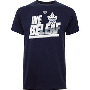 Men's Toronto Maple Leafs WE BELEAF Playoffs T Shirt Made by Old Time Hockey - Bleacher Bum Collectibles, Toronto Blue Jays, NHL , MLB, Toronto Maple Leafs, Hat, Cap, Jersey, Hoodie, T Shirt, NFL, NBA, Toronto Raptors