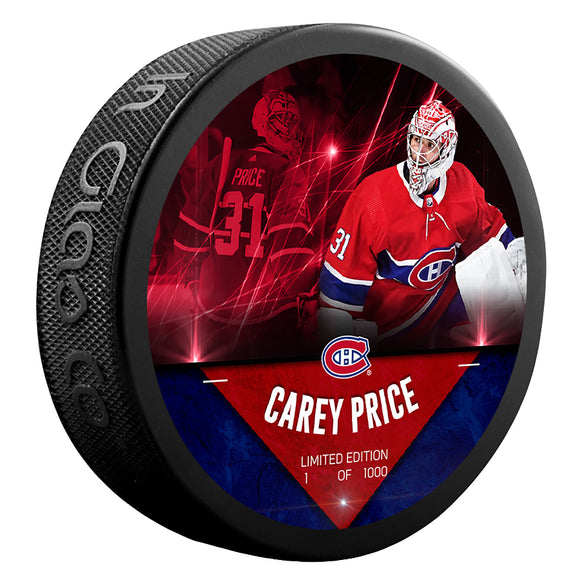 Carey Price Montreal Canadiens Unsigned Fanatics Exclusive Player Hockey Puck - Limited Edition of 1000