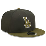 Men's Los Angeles Dodgers New Era Charcoal/Green Color Pack Two-Tone 9FIFTY Snapback Hat