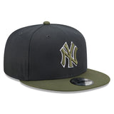 Men's New York Yankees New Era Charcoal/Green Color Pack Two-Tone 9FIFTY Snapback Hat