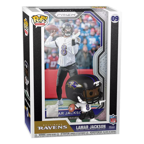 Baltimore Ravens Lamar Jackson Football #09 Funko Pop! Vinyl Action Figure Trading Card