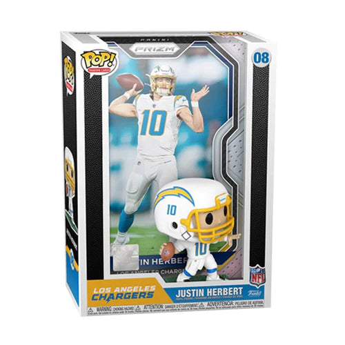 Los Angeles Chargers Justin Herbert Football #08 Funko Pop! Vinyl Action Figure Trading Card