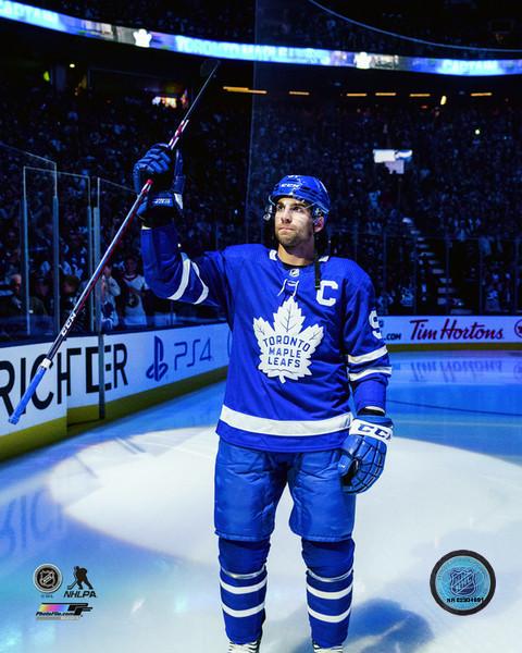 Toronto Maple Leafs Unsigned 8x10 Photograph John Tavares Opening Night Captain Introduction - Bleacher Bum Collectibles, Toronto Blue Jays, NHL , MLB, Toronto Maple Leafs, Hat, Cap, Jersey, Hoodie, T Shirt, NFL, NBA, Toronto Raptors