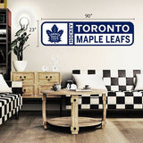 Toronto Maple Leafs 23" x 90" Wall Reposition-able Team Logo Decal Vinyl NHL Hockey - Bleacher Bum Collectibles, Toronto Blue Jays, NHL , MLB, Toronto Maple Leafs, Hat, Cap, Jersey, Hoodie, T Shirt, NFL, NBA, Toronto Raptors
