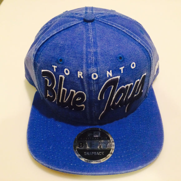 Toronto Blue Jays MLB Baseball 9Fifty Snapback Rugged Word Mark Hat Cap New Era One Size Fits Most - Bleacher Bum Collectibles, Toronto Blue Jays, NHL , MLB, Toronto Maple Leafs, Hat, Cap, Jersey, Hoodie, T Shirt, NFL, NBA, Toronto Raptors