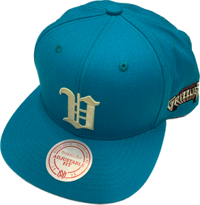 Men’s NBA Vancouver Grizzlies FOG Collection Mitchell & Ness Snapback Hat – Teal