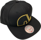 Men’s NHL Quebec Nordiques Mitchell & Ness Gold Touch Snapback Hat – Black