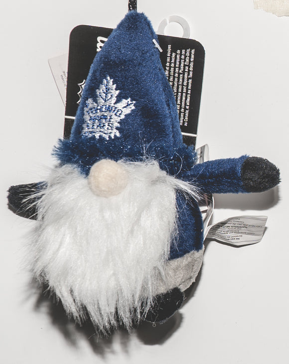 Toronto Maple Leafs NHL Hockey Small Plush Gnome Christmas Tree Ornament