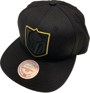 Men’s NHL Vegas Golden Knights Mitchell & Ness Gold Coin Snapback Hat – Black