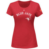 Women Ladies Toronto Blue Jays Red Alternate Kevin Pillar Name Number T Shirt - Bleacher Bum Collectibles, Toronto Blue Jays, NHL , MLB, Toronto Maple Leafs, Hat, Cap, Jersey, Hoodie, T Shirt, NFL, NBA, Toronto Raptors