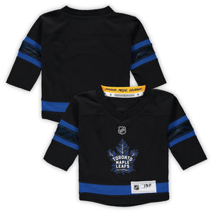 Infant Toronto Maple Leafs Black Alternate Replica Team NHL Hockey Jersey