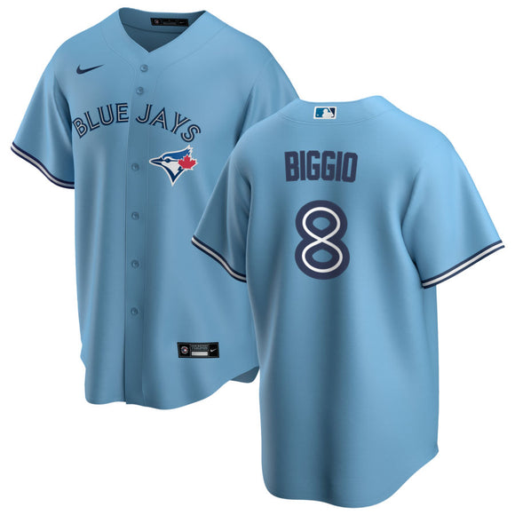 Men's Toronto Blue Jays Cavan Biggio Powder Blue MLB Baseball Player Jersey
