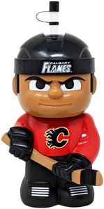 Calgary Flames NHL Hockey 16oz. Big Sip Water Bottle With Reuse-able Straw