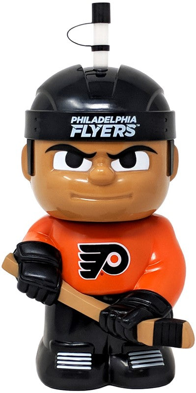 Philadelphia Flyers NHL Hockey 16oz. Big Sip Water Bottle With Reuse-able Straw