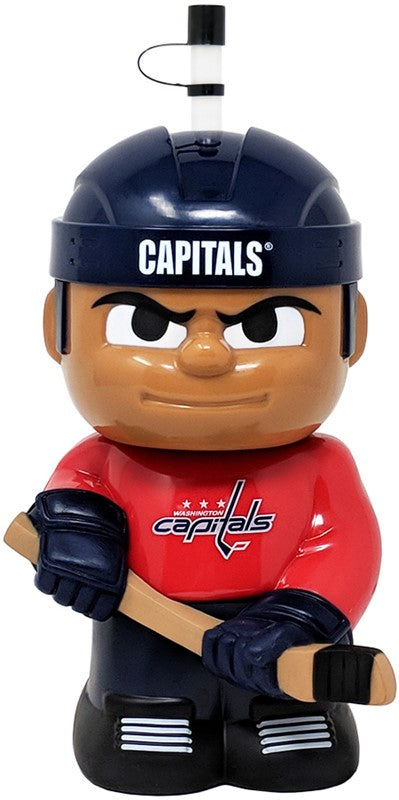 Washington Capitals NHL Hockey 16oz. Big Sip Water Bottle With Reuse-able Straw