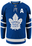 Men's Toronto Maple Leafs Mitch Marner adidas Blue Authentic Player Hockey Jersey- With Alternate Captaincy A - Bleacher Bum Collectibles, Toronto Blue Jays, NHL , MLB, Toronto Maple Leafs, Hat, Cap, Jersey, Hoodie, T Shirt, NFL, NBA, Toronto Raptors