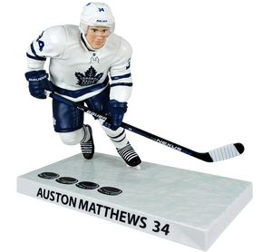 NHL Auston Matthews 4 Goal 6" Player Replica - Toronto Maple Leafs Limited Edition Action Figure - Bleacher Bum Collectibles, Toronto Blue Jays, NHL , MLB, Toronto Maple Leafs, Hat, Cap, Jersey, Hoodie, T Shirt, NFL, NBA, Toronto Raptors