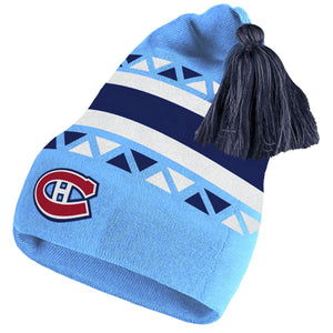 Men's Montreal Canadiens 2022-23 Adidas Reverse Retro Tassel Beanie Toque Knit Hat