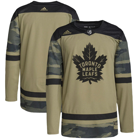Men's Toronto Maple Leafs adidas Camo Military Appreciation Team Authentic Practice Jersey