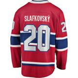 Men's Montreal Canadiens Juraj Slafkovsky Fanatics Branded Red Home Breakaway - Player Jersey