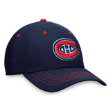 Men's Montreal Canadiens Fanatics Branded Navy Game Training - Authentic Pro Rink Flex Hat