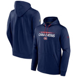 Men's Montreal Canadiens Fanatics Branded Navy Authentic Pro Performance - Pullover Hoodie