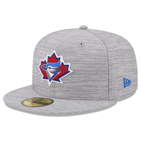Toronto Blue Jays MLB Baseball New Era 2023 Clubhouse 59FIFTY Fitted Hat - Gray