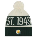 Edmonton Elks New Era Turf Traditions - Cuffed Pom Knit Hat - Green