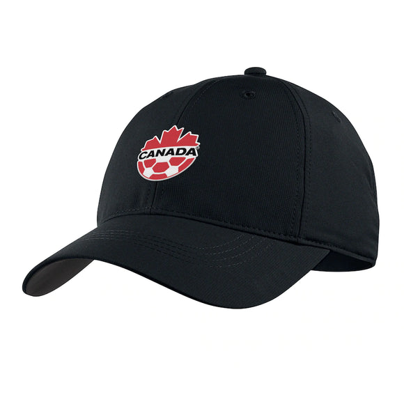 Men's Team Canada Soccer Nike Primary Logo Legacy91 Performance Adjustable Hat - Black