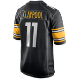 Men's Pittsburgh Steelers Chase Claypool Nike Black Game NFL Football Jersey