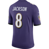 Men's Baltimore Ravens Lamar Jackson Nike Purple Speed Machine Limited Jersey