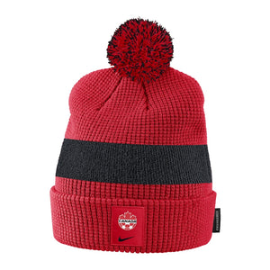 Men's Nike Red Team Canada International Soccer - Cuffed Knit Hat with Pom