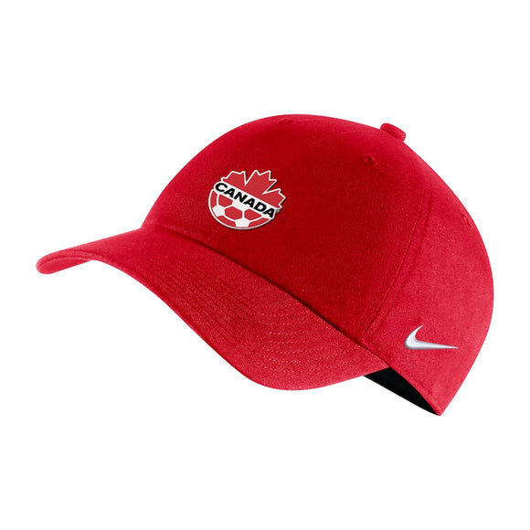 Men's Team Canada Soccer Nike Primary Logo Heritage86 - Adjustable Hat - Red