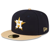 Houston Astros New Era Navy 2023 Gold Collection 59FIFTY Fitted Hat