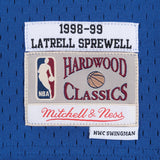 Men's Mitchell & Ness Latrell Sprewell Blue New York Knicks 1998-99 Hardwood Classics Swingman Player Jersey