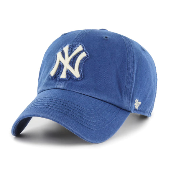 Men’s MLB New York Yankees ’47 Brand Chasm Blazer Clean Up – Adjustable Hat