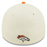 Men's Denver Broncos New Era Cream/Orange 2022 Sideline 39THIRTY 2-Tone Flex Hat