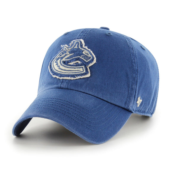 Men’s NHL Vancouver Canucks ’47 Brand Chasm Blazer Clean Up – Adjustable Hat