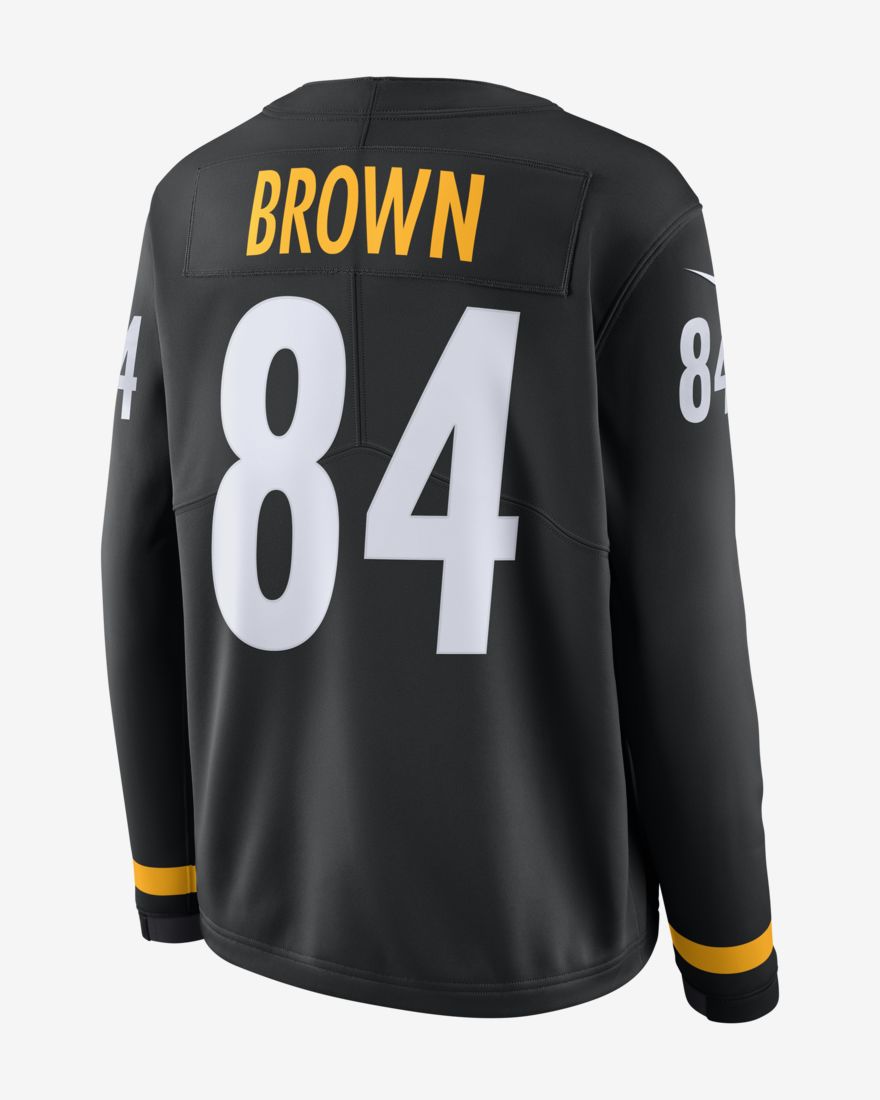 Men's Pittsburgh Steelers Antonio Brown Nike Therma Long Sleeve