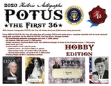 2020 Historic Autographs POTUS The First 36 Hobby Box 16 Packs Per Box 8 Cards Per Pack