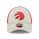 Men's New Era Heather Gray/Red Toronto Raptors Active 9FORTY Stretch-Snapback Hat