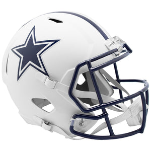 Riddell Dallas Cowboys 2022 White Alternate Revolution Speed Replica Football Mini Helmet