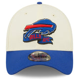 Men's Buffalo Bills New Era Cream/Royal 2022 Sideline 39THIRTY 2-Tone Flex Hat