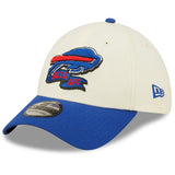 Men's Buffalo Bills New Era Cream/Royal 2022 Sideline 39THIRTY 2-Tone Flex Hat